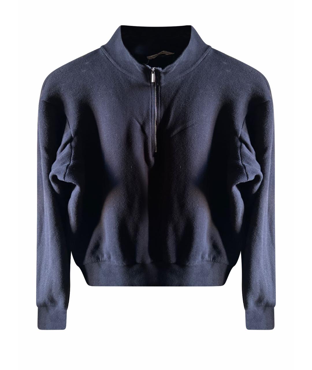 THE ROW Темно-синий хлопковый джемпер / свитер, фото 1