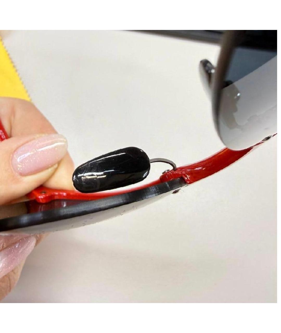 RAY BAN Красные пластиковые солнцезащитные очки, фото 6