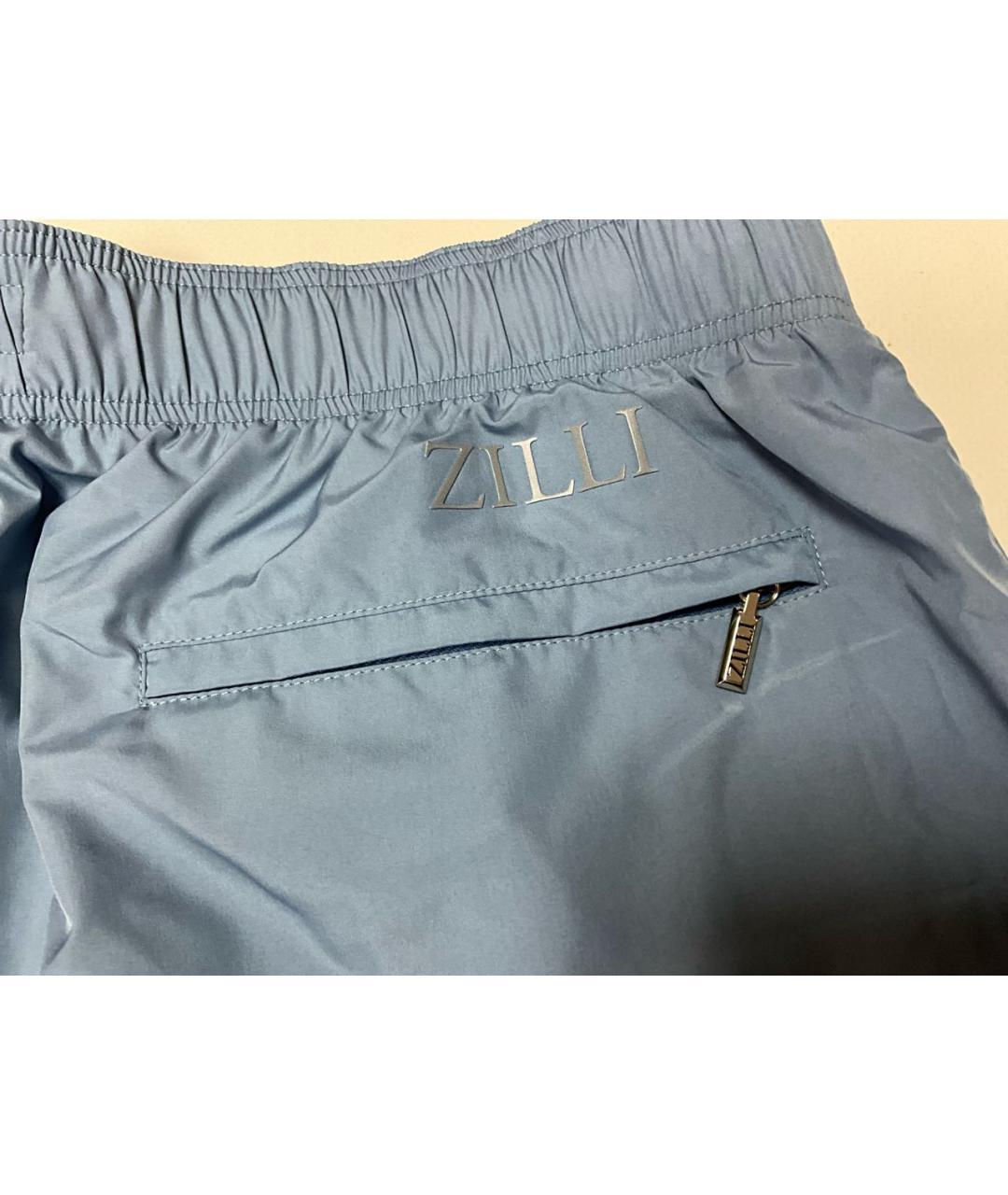 ZILLI Голубые полиэстеровые плавки, фото 2