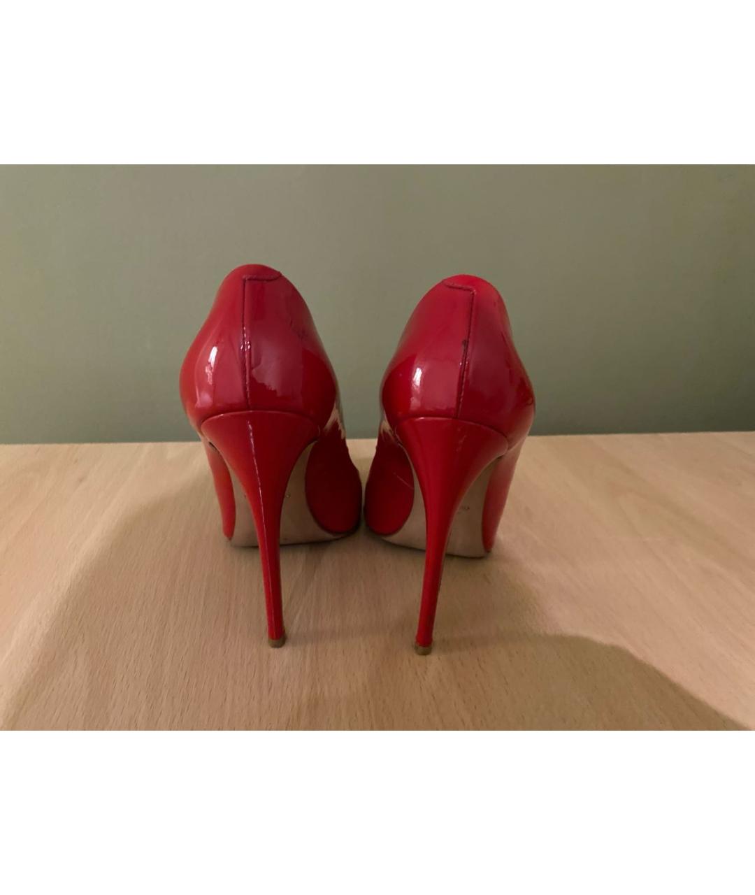 GIUSEPPE ZANOTTI DESIGN Красные туфли из лакированной кожи, фото 4