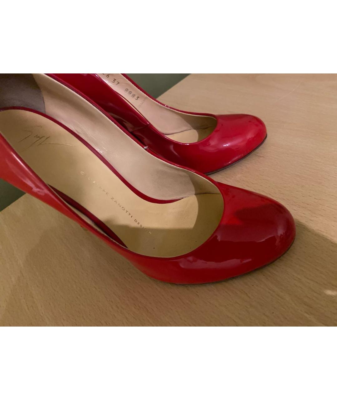 GIUSEPPE ZANOTTI DESIGN Красные туфли из лакированной кожи, фото 7