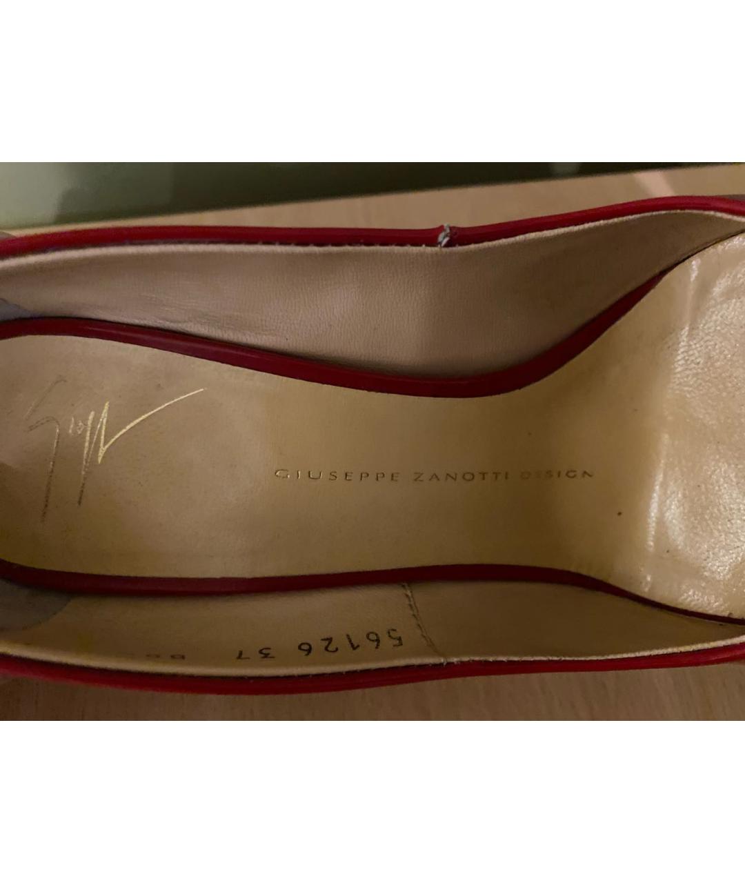 GIUSEPPE ZANOTTI DESIGN Красные туфли из лакированной кожи, фото 6