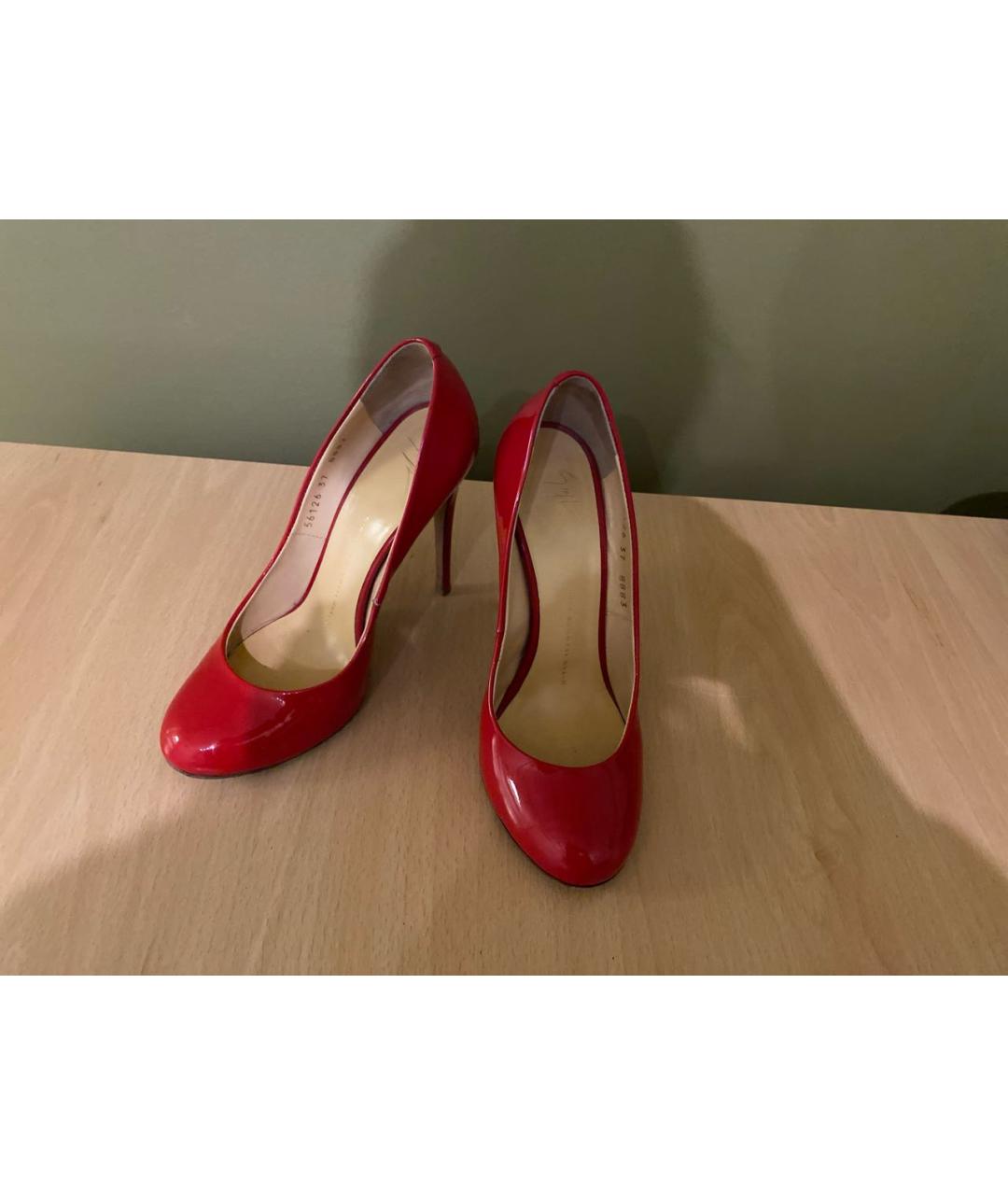 GIUSEPPE ZANOTTI DESIGN Красные туфли из лакированной кожи, фото 5