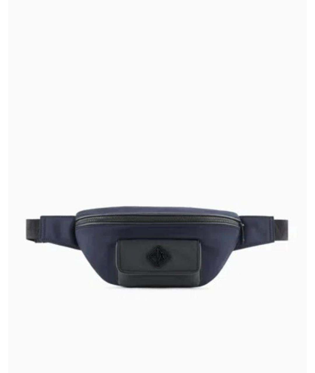 ARMANI EXCHANGE Черная тканевая поясная сумка, фото 1