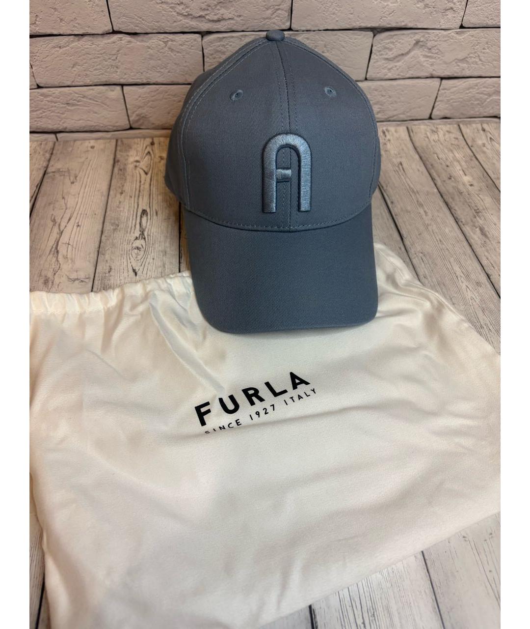 FURLA Голубая кепка, фото 4