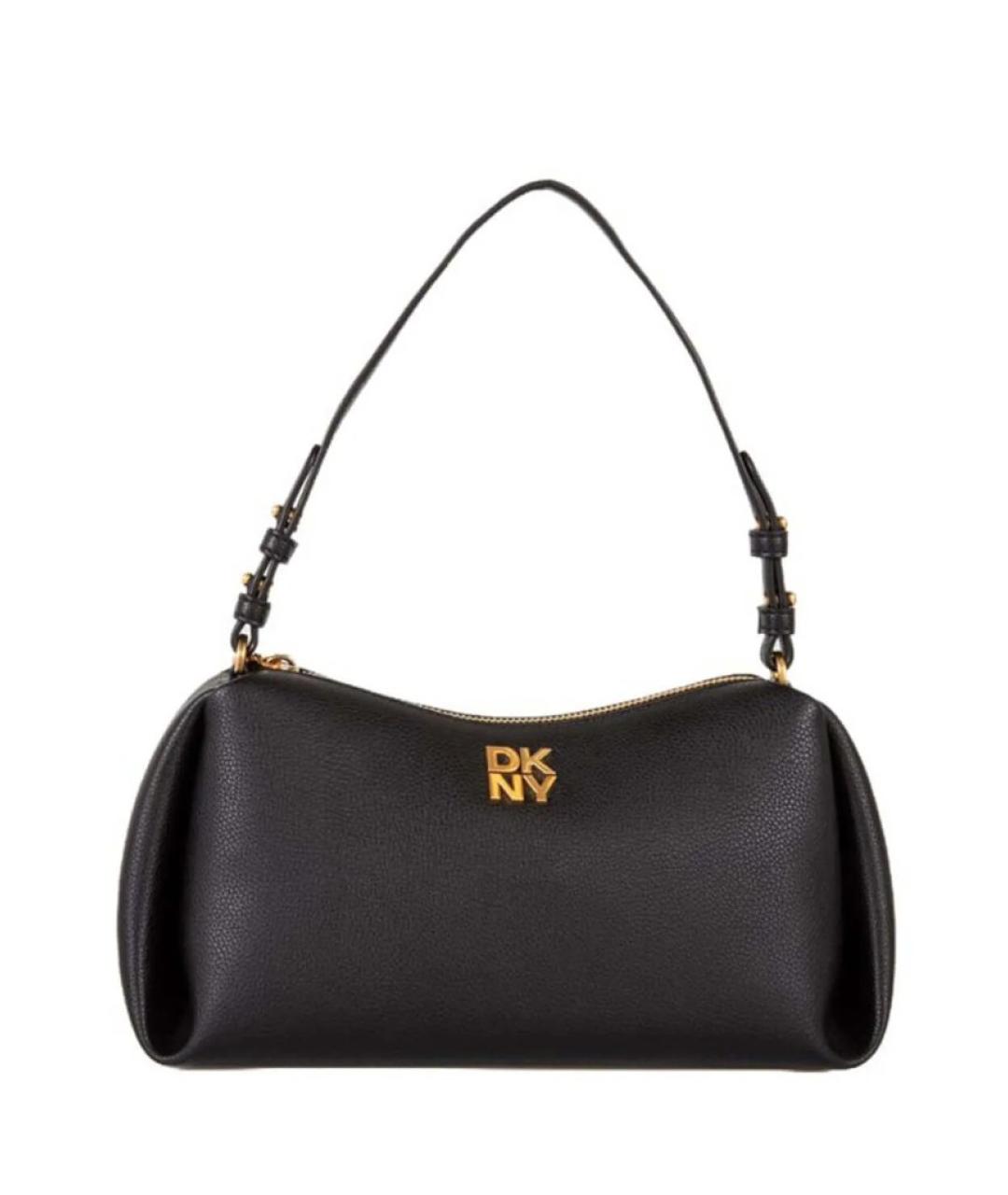 DKNY Черная сумка через плечо из искусственной кожи, фото 1