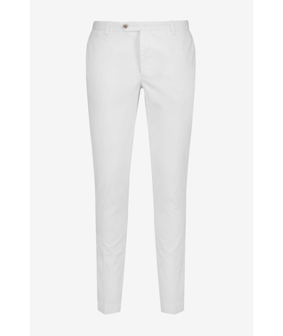HACKETT Белые хлопко-эластановые брюки чинос, фото 6