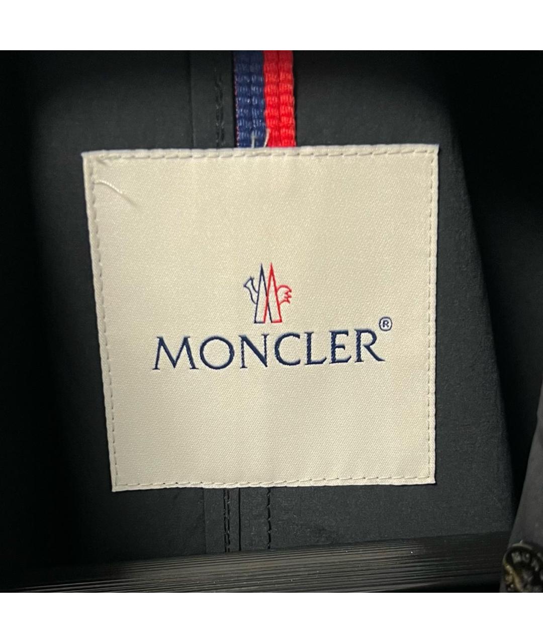 MONCLER Черный тренч/плащ, фото 3