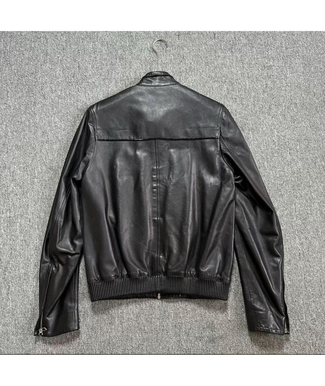 CHRISTIAN DIOR Черная кожаная куртка, фото 2