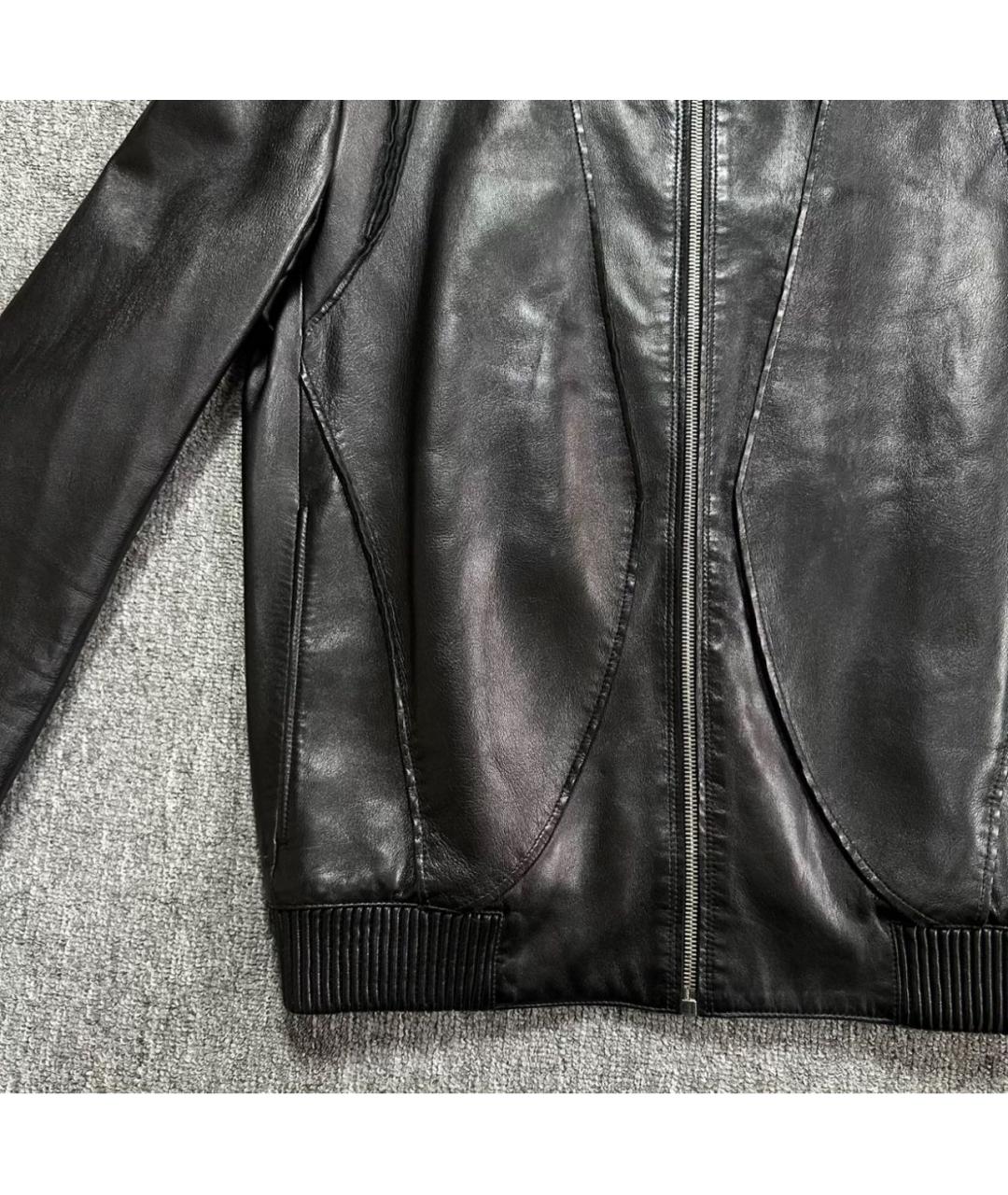 CHRISTIAN DIOR Черная кожаная куртка, фото 4