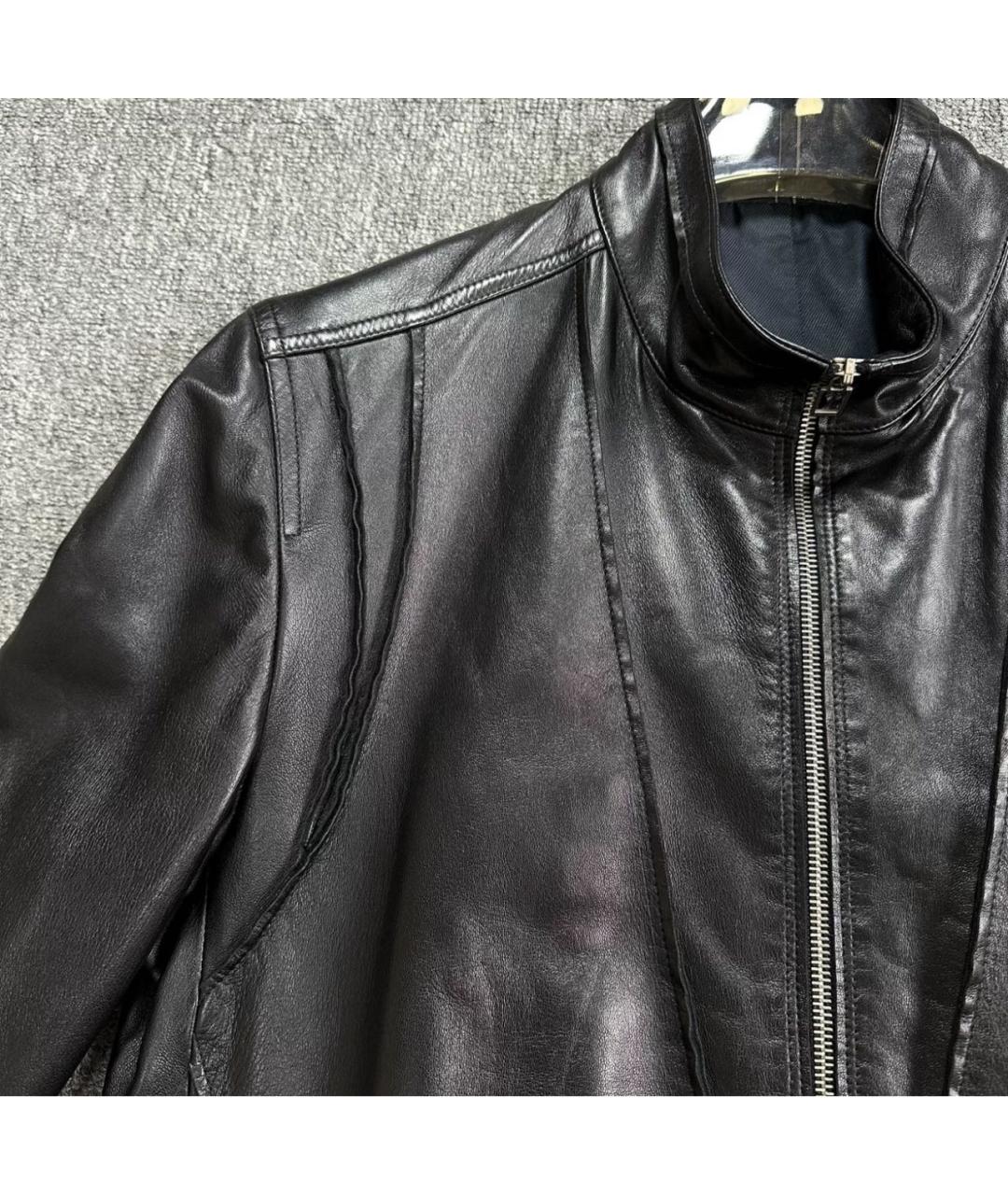 CHRISTIAN DIOR Черная кожаная куртка, фото 5