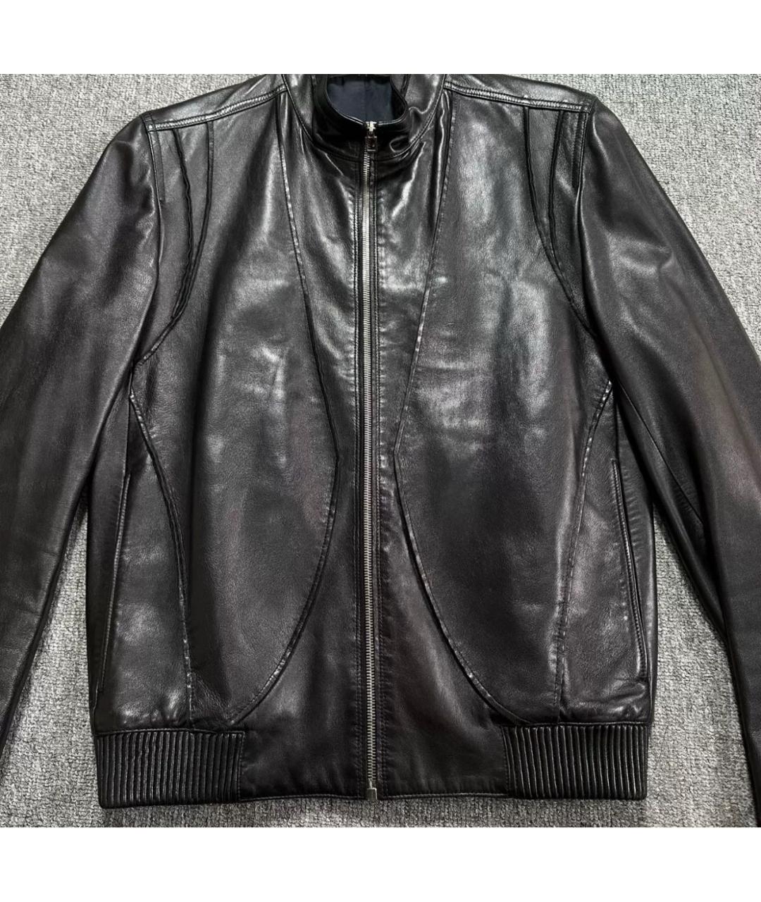 CHRISTIAN DIOR Черная кожаная куртка, фото 3