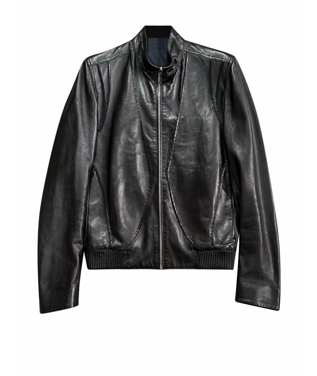 CHRISTIAN DIOR Черная кожаная куртка, фото 1