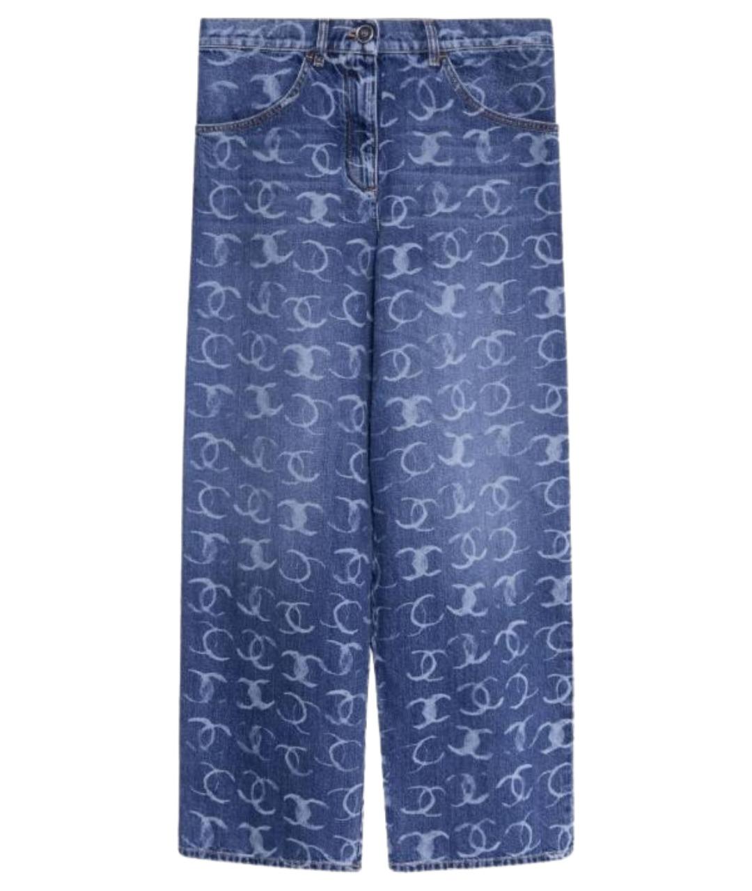 CHANEL Синие прямые джинсы, фото 1