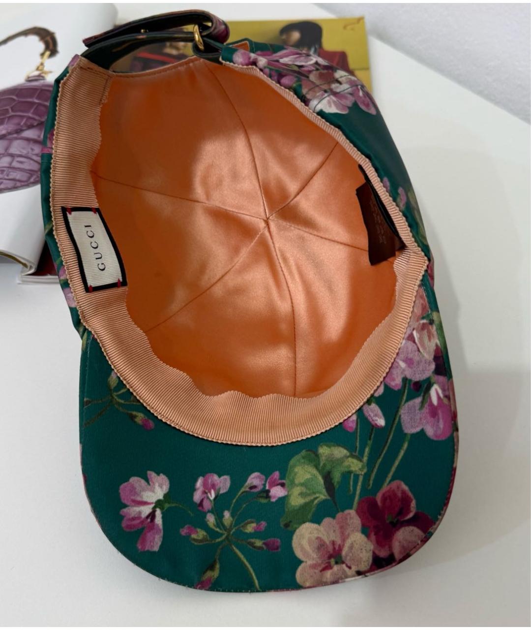 GUCCI Зеленая кепка, фото 3