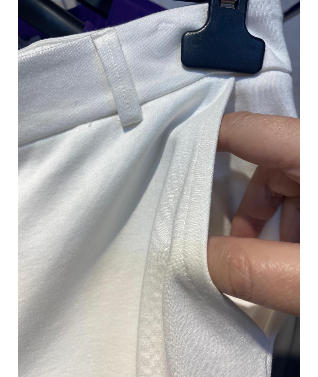 ESCADA Белые вискозные прямые брюки, фото 4