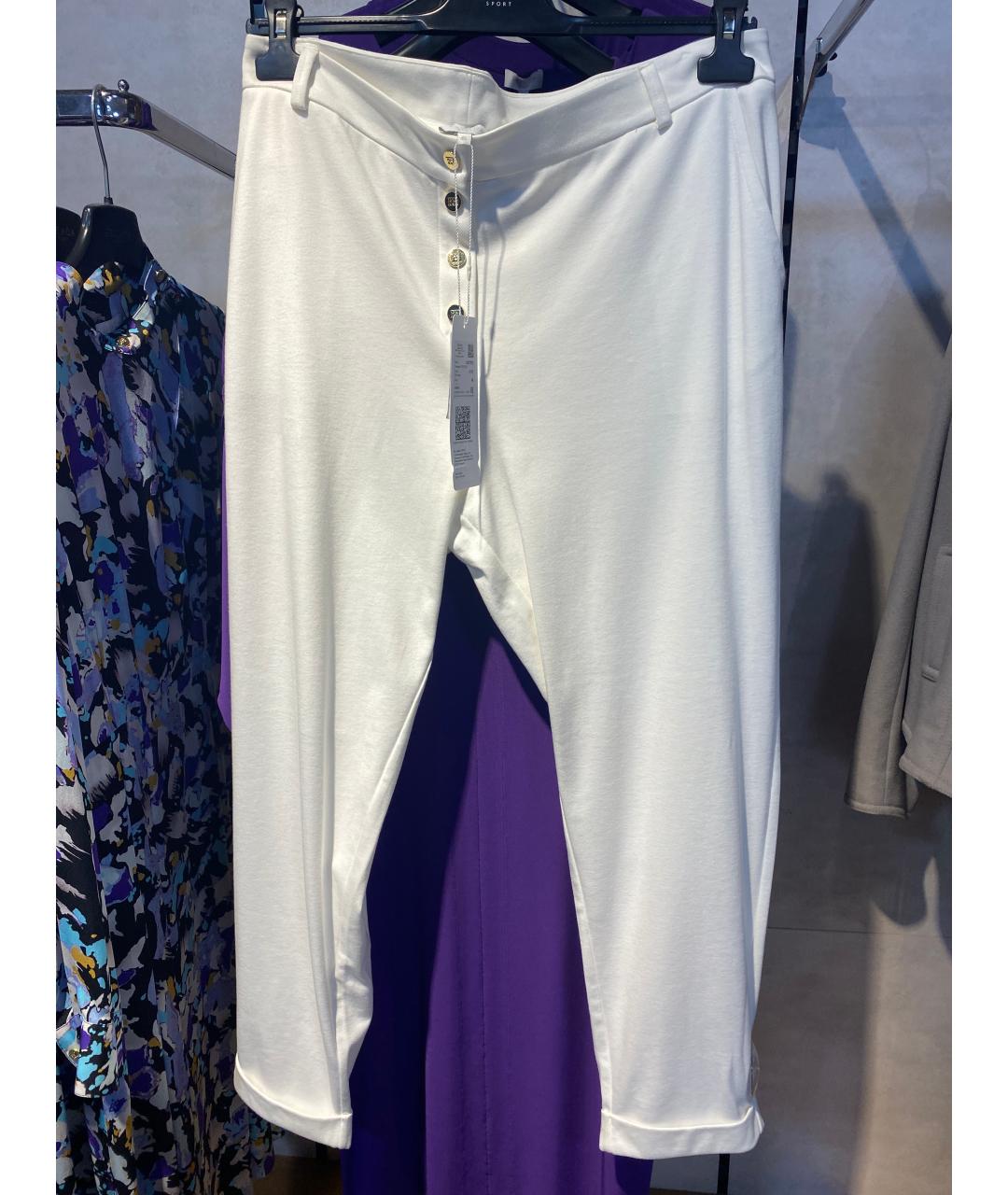 ESCADA Белые вискозные прямые брюки, фото 5