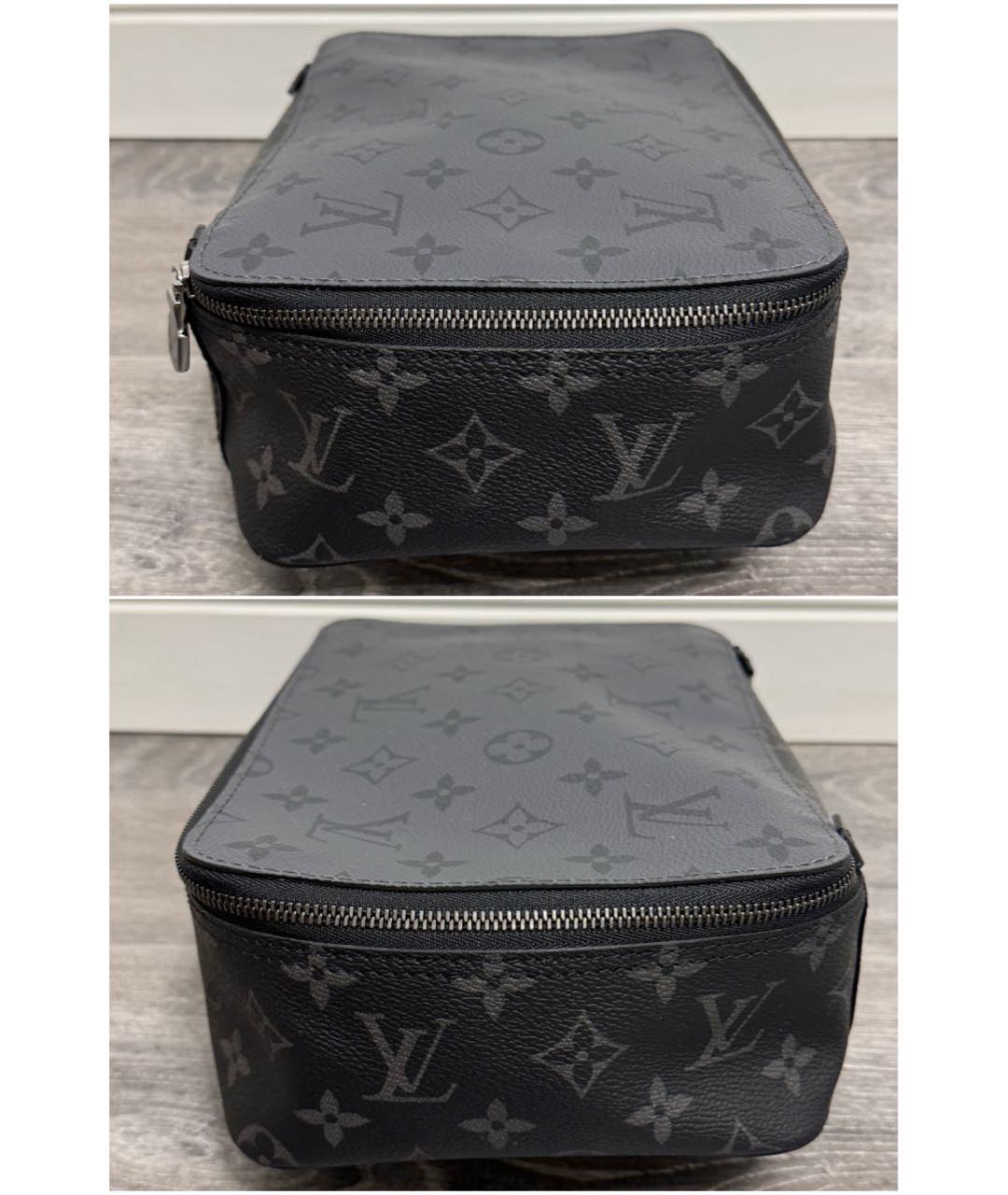 LOUIS VUITTON Черная барсетка, фото 4