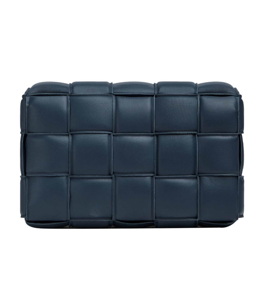 BOTTEGA VENETA Темно-синяя кожаная сумка через плечо, фото 3