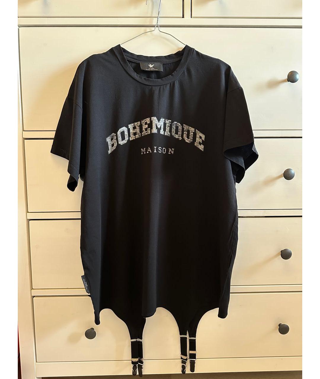BOHEMIQUE Черная хлопковая футболка, фото 7