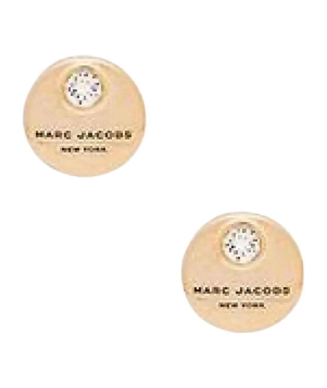 MARC JACOBS Золотые металлические серьги, фото 1