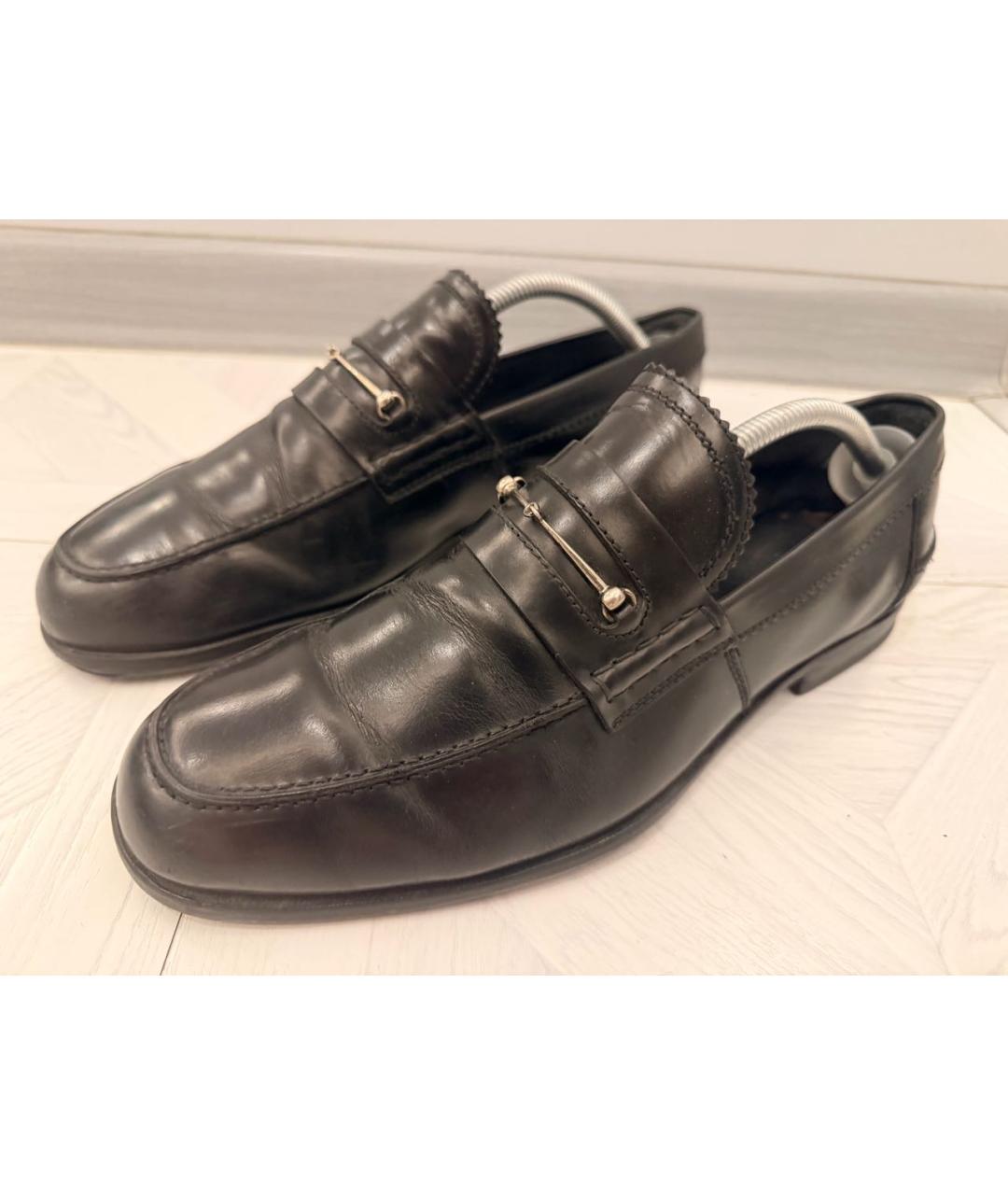 GUCCI Черные кожаные лоферы, фото 2