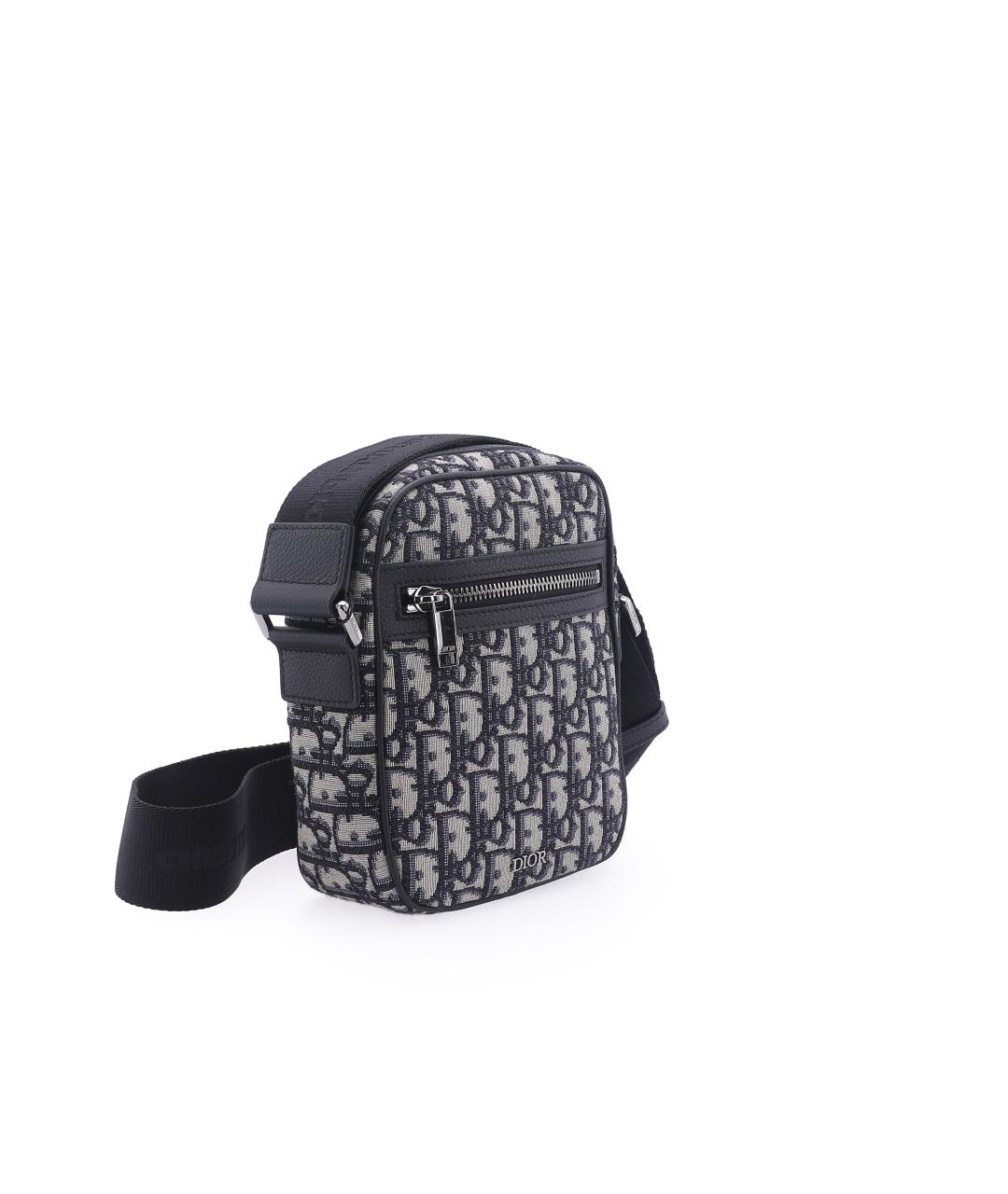 CHRISTIAN DIOR Темно-синяя сумка на плечо, фото 2