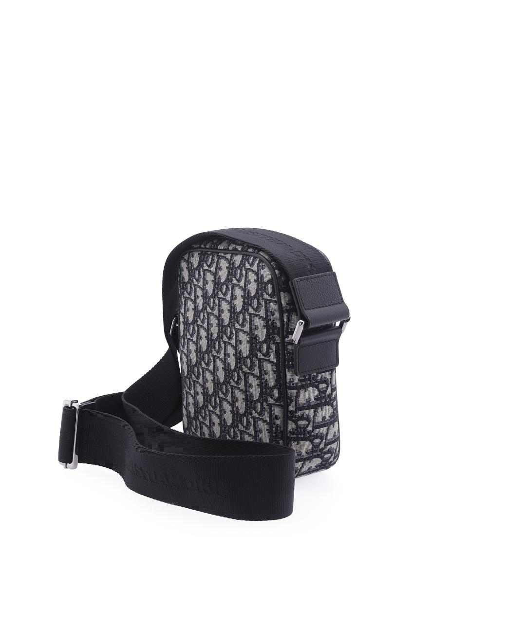 CHRISTIAN DIOR Темно-синяя сумка на плечо, фото 4