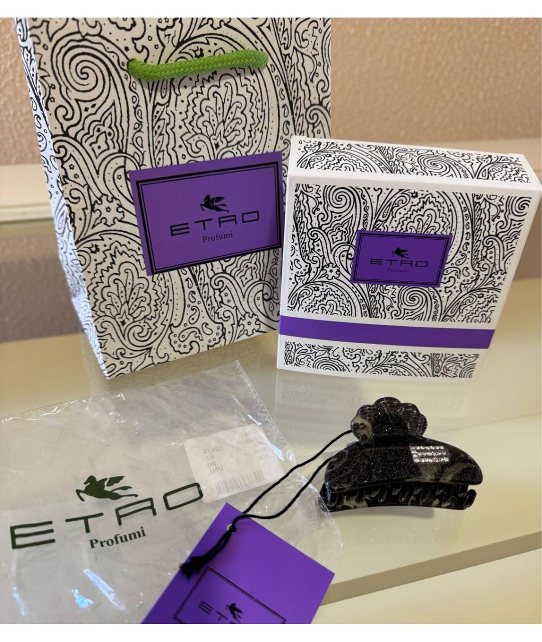 ETRO Антрацитовая заколка, фото 2