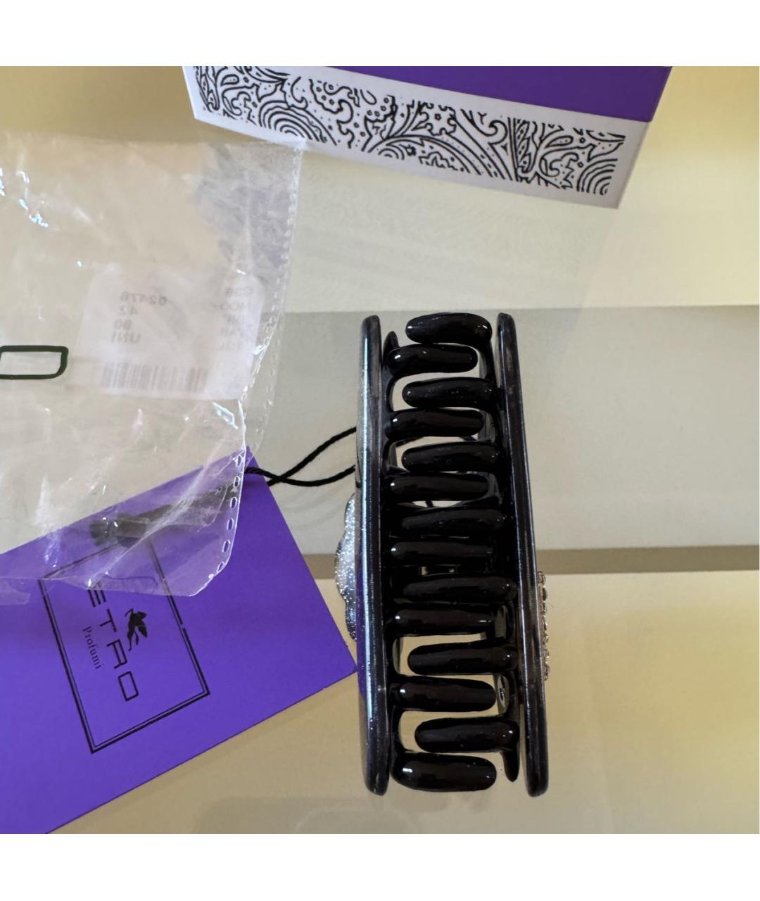 ETRO Антрацитовая заколка, фото 7