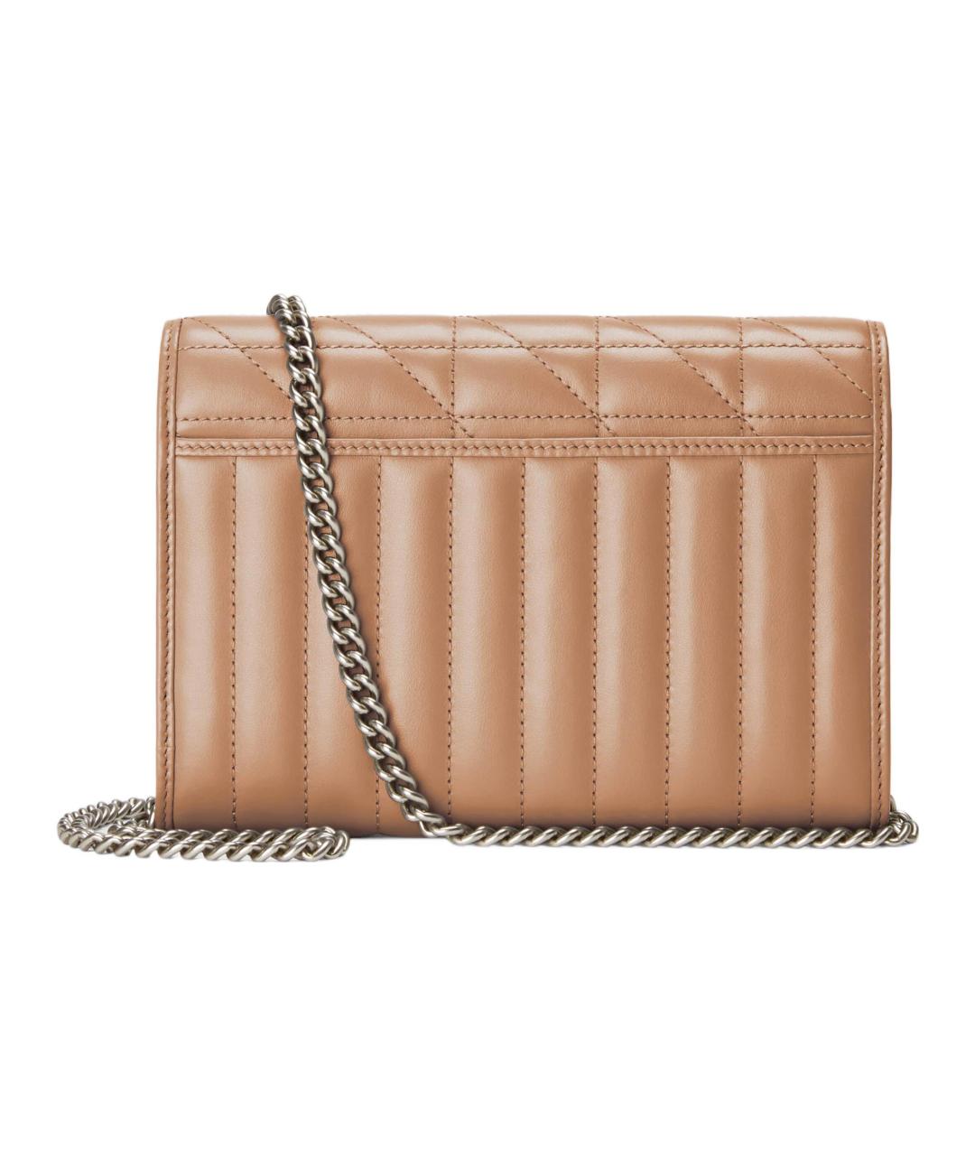 GUCCI Бежевая кожаная сумка через плечо, фото 4