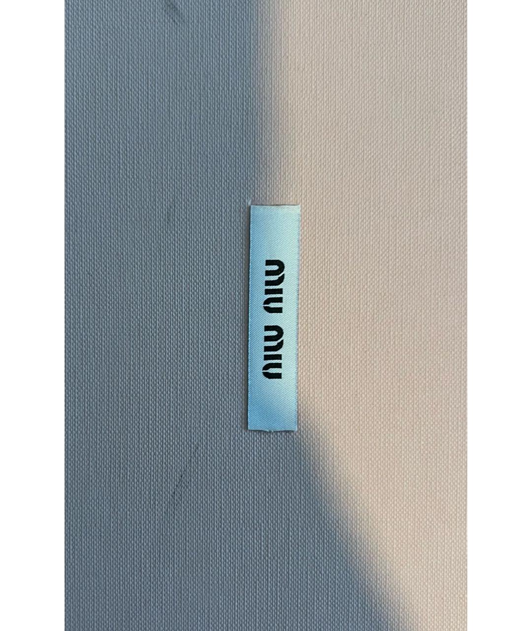 MIU MIU Коричневые кожаные балетки, фото 5