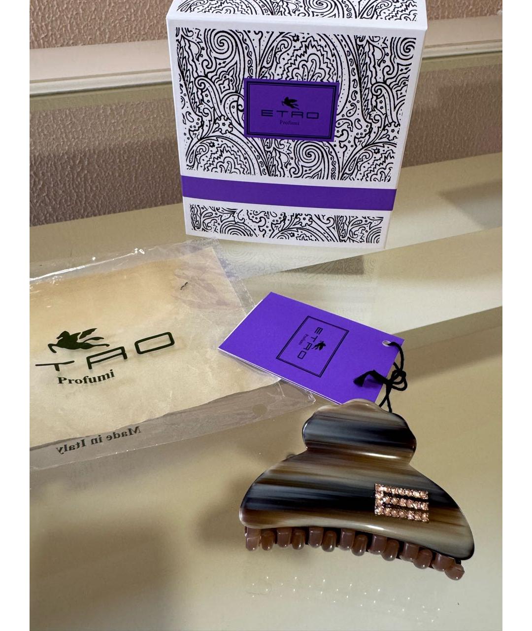 ETRO Коричневая заколка, фото 3