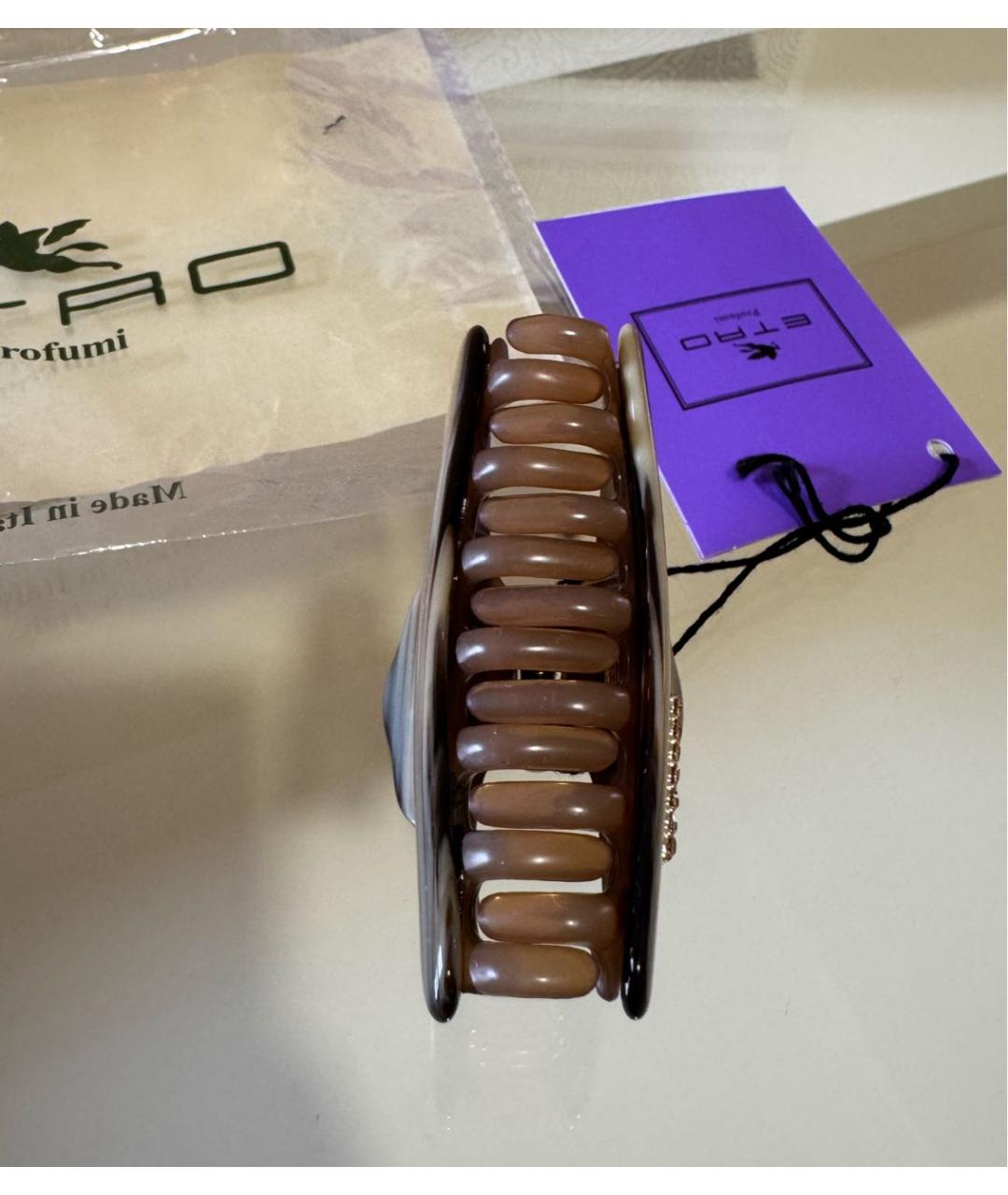 ETRO Коричневая заколка, фото 4