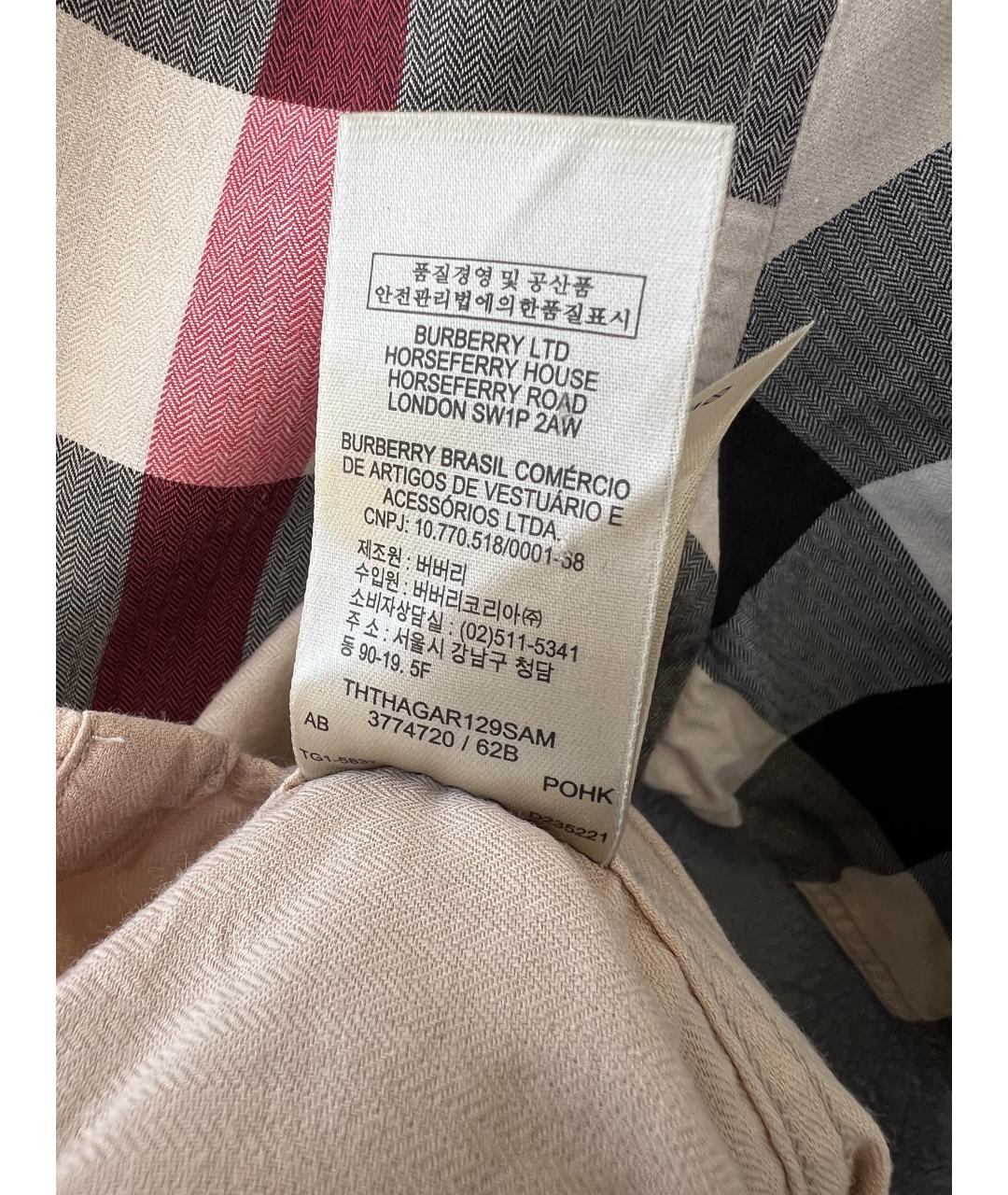 BURBERRY Хлопковая классическая рубашка, фото 6