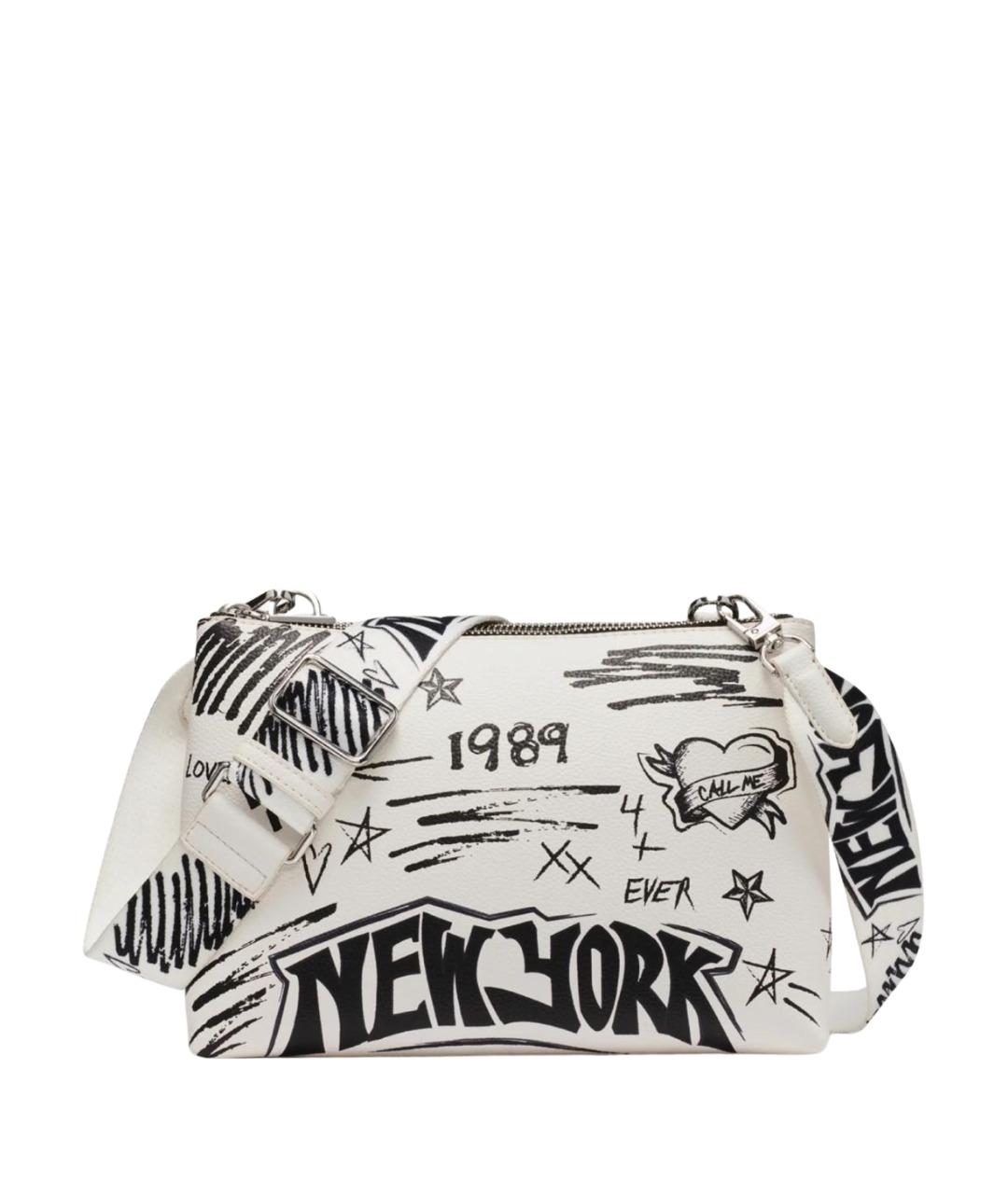 DKNY Белая сумка через плечо из искусственной кожи, фото 1