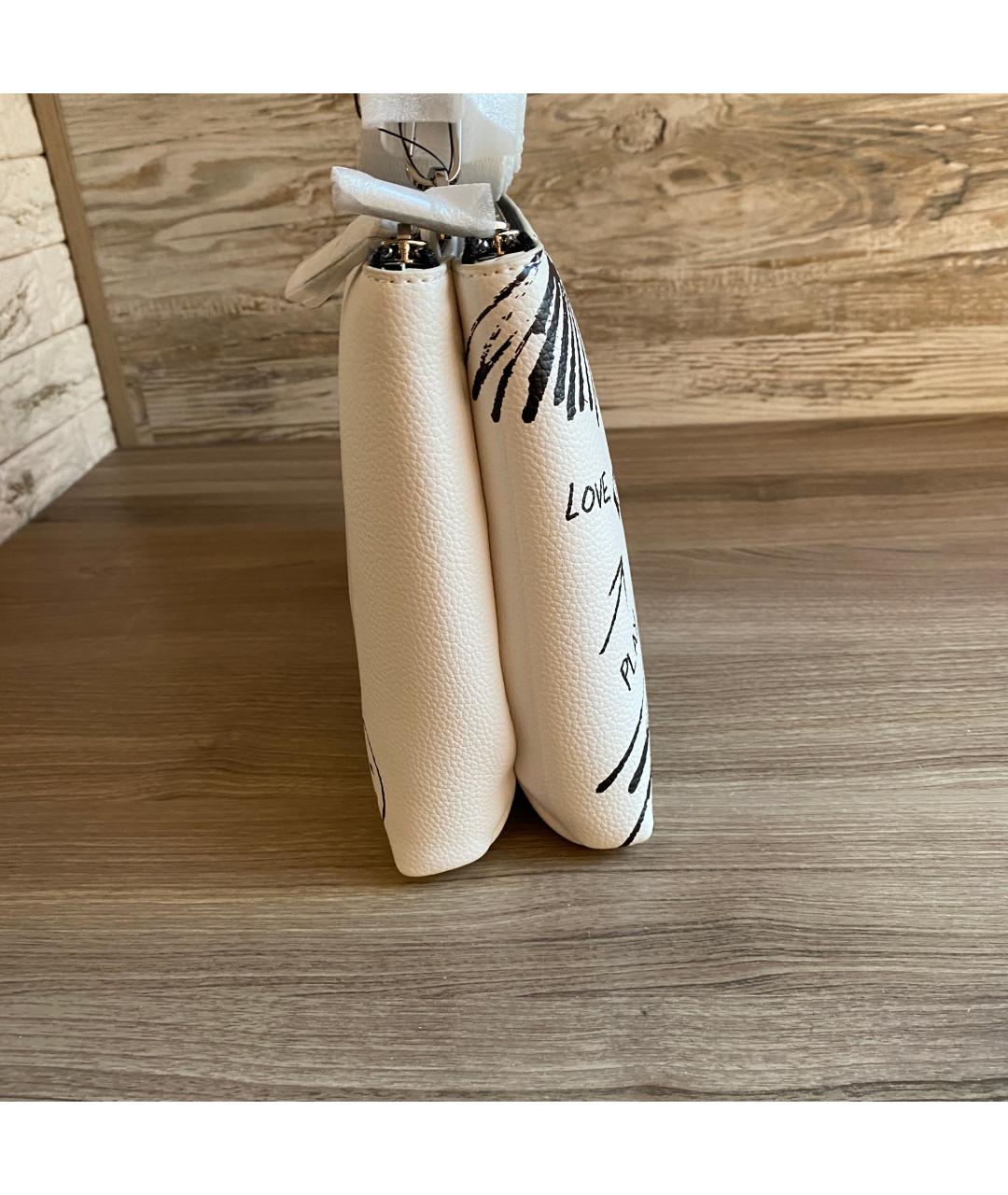 DKNY Белая сумка через плечо из искусственной кожи, фото 6