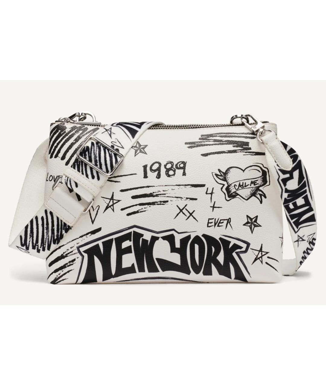 DKNY Белая сумка через плечо из искусственной кожи, фото 10