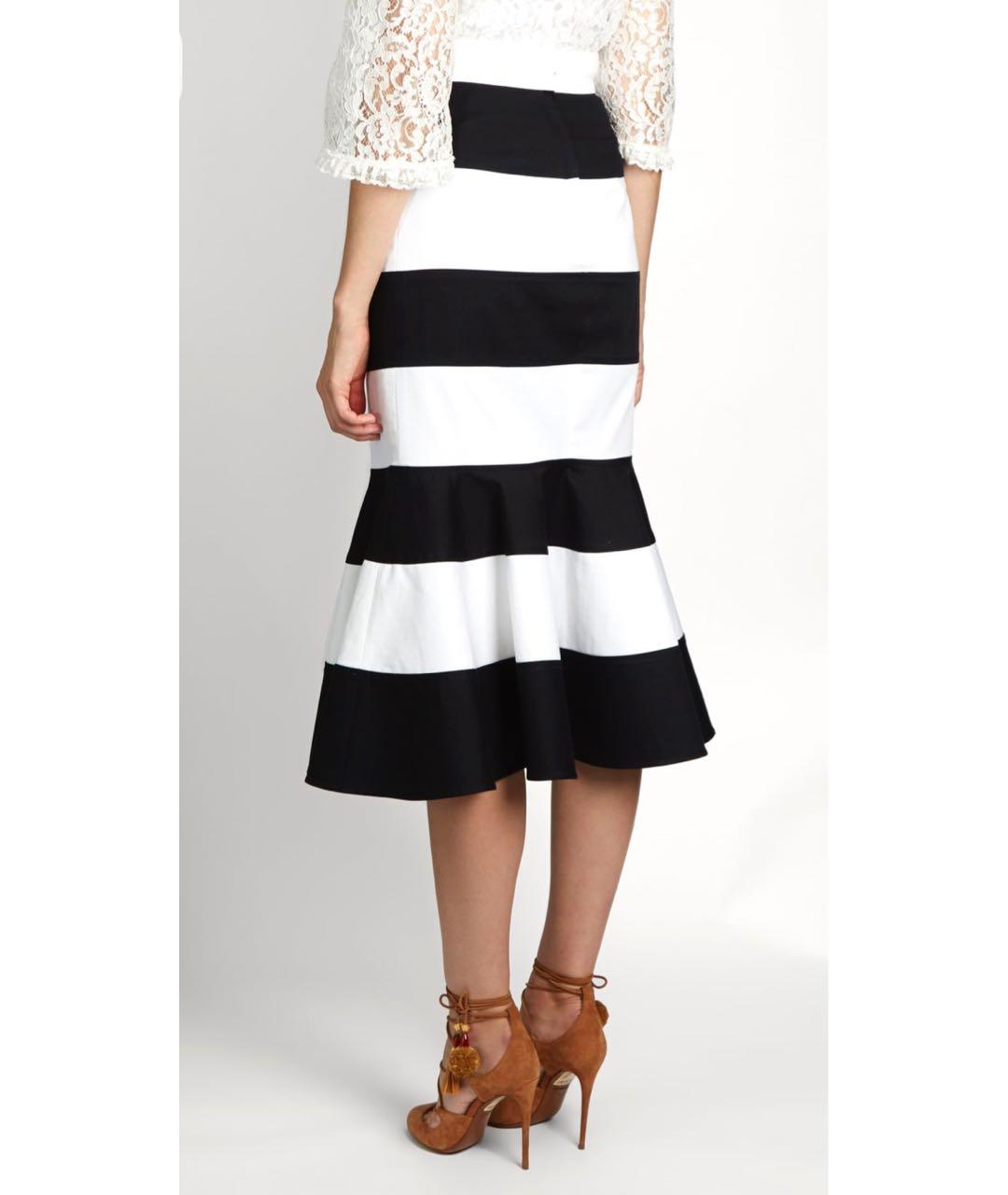 DOLCE&GABBANA Мульти хлопковая юбка миди, фото 2