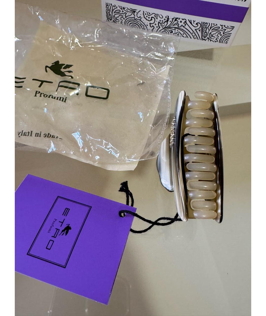 ETRO Бежевая заколка, фото 5