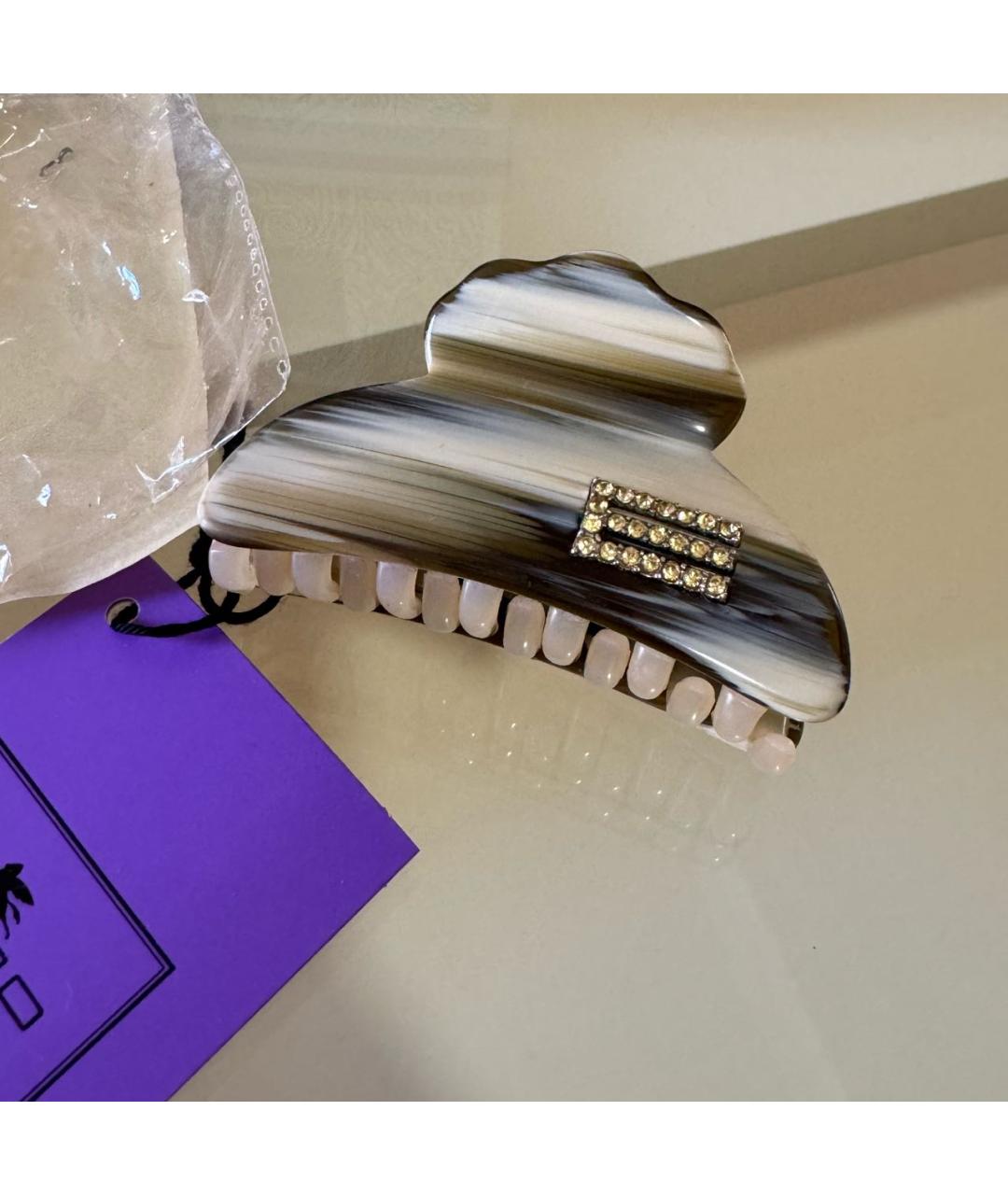 ETRO Бежевая заколка, фото 8