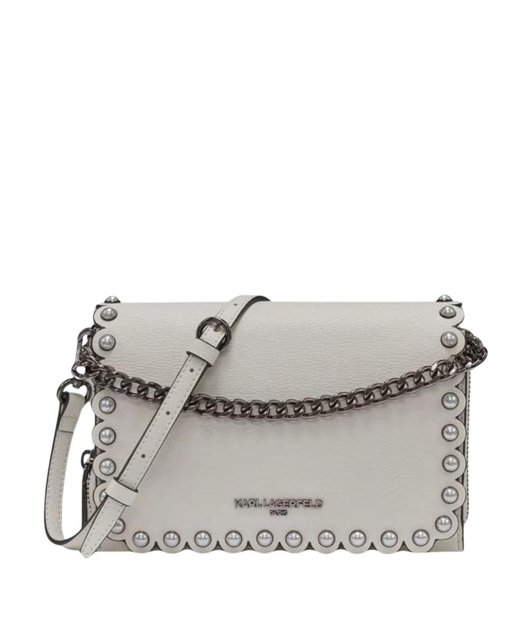 KARL LAGERFELD Белая сумка через плечо, фото 1