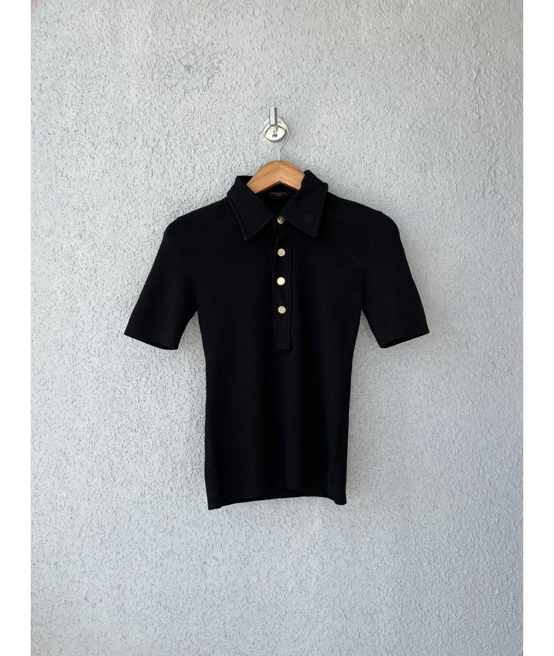 LOUIS VUITTON Черный вискозный джемпер / свитер, фото 6