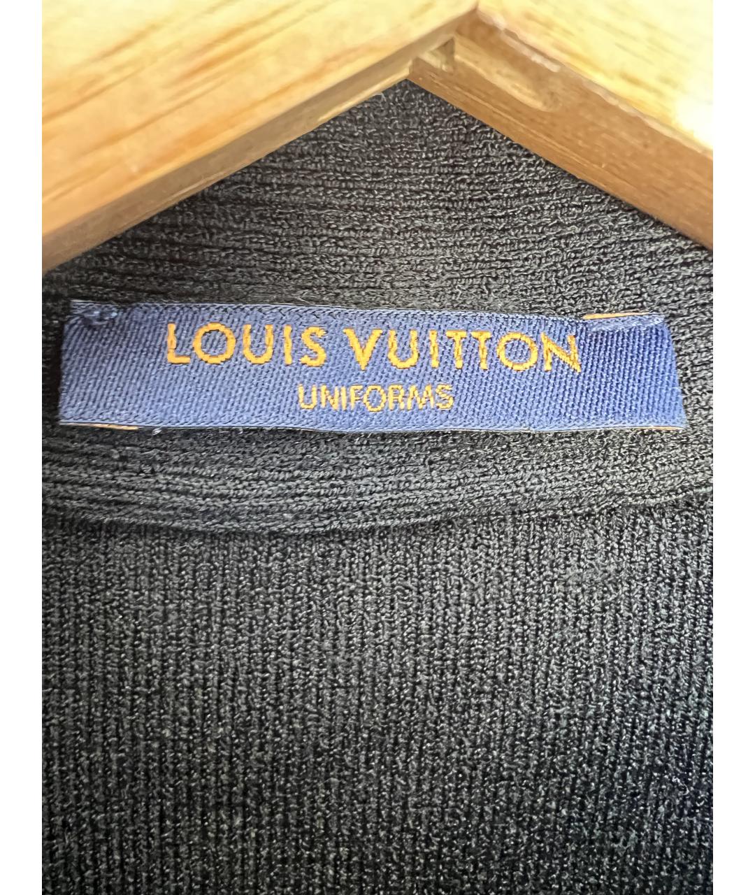 LOUIS VUITTON Черный вискозный джемпер / свитер, фото 3