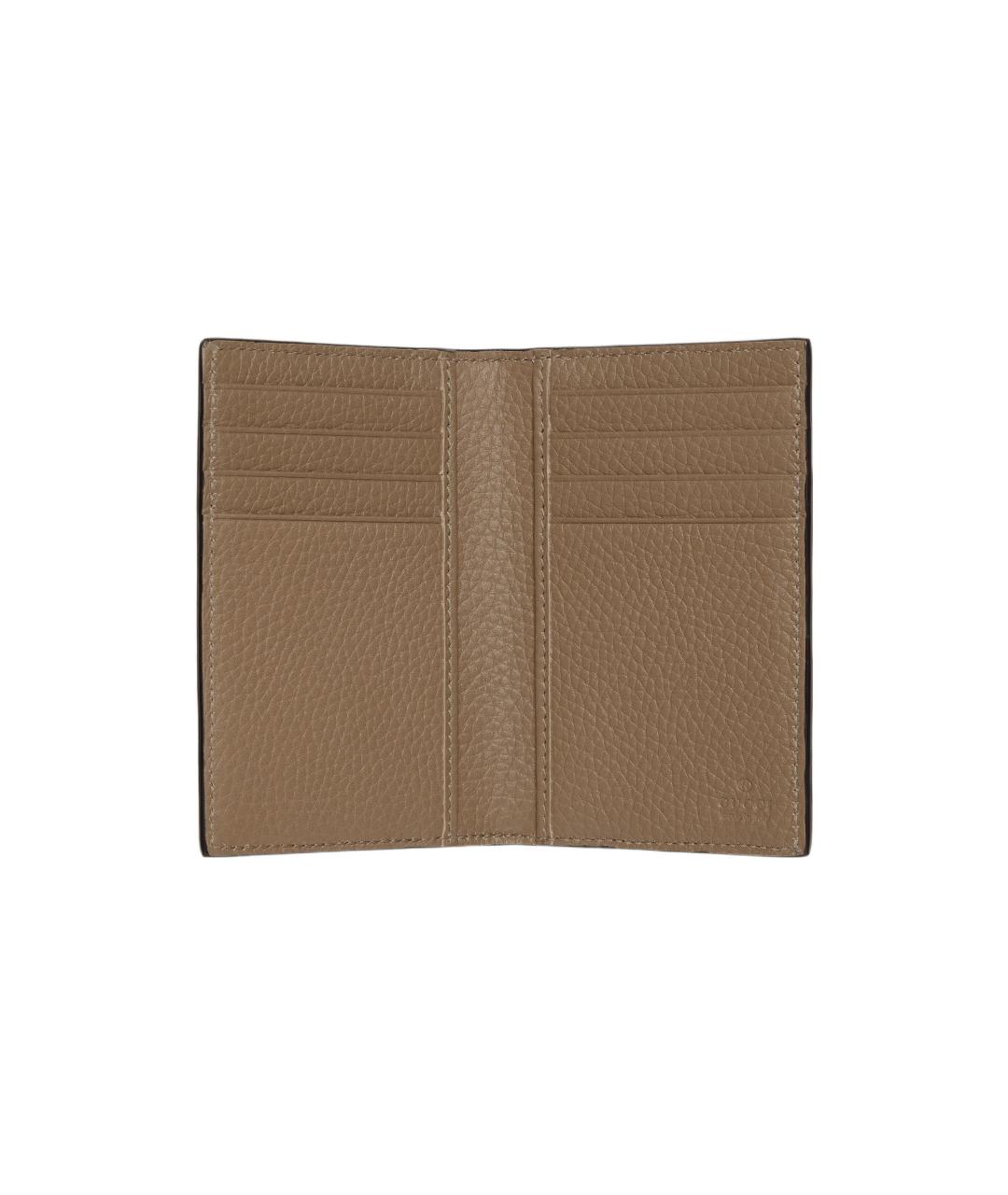 GUCCI Коричневый кожаный кардхолдер, фото 3