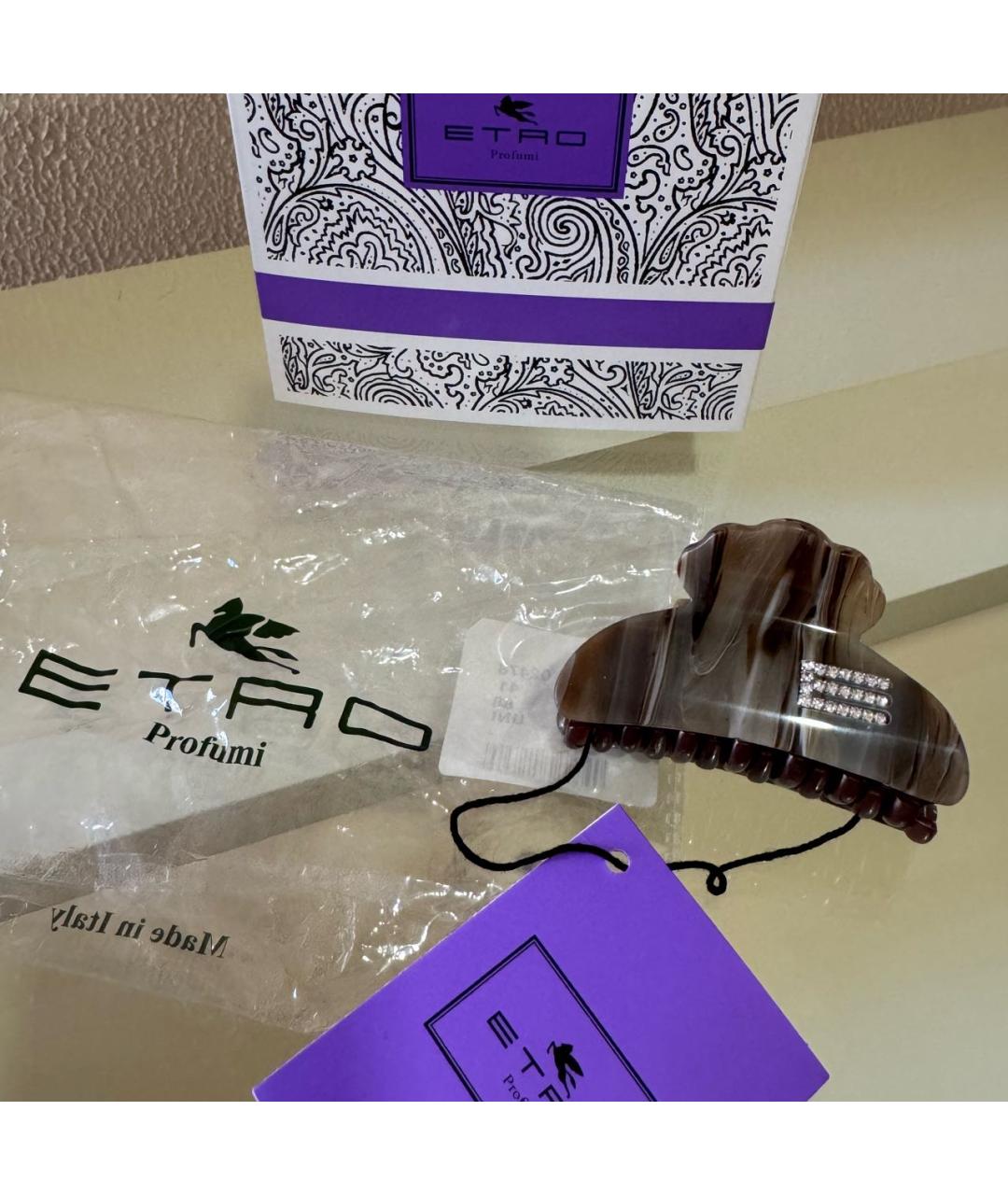 ETRO Коричневая заколка, фото 2