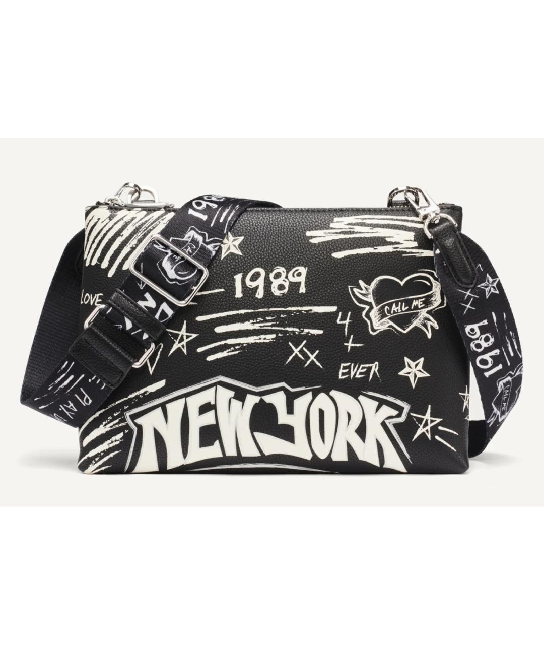 DKNY Черная сумка через плечо из искусственной кожи, фото 10