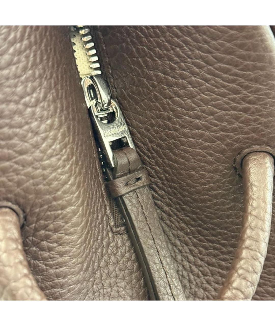 JACQUEMUS Коричневая кожаная сумка тоут, фото 5