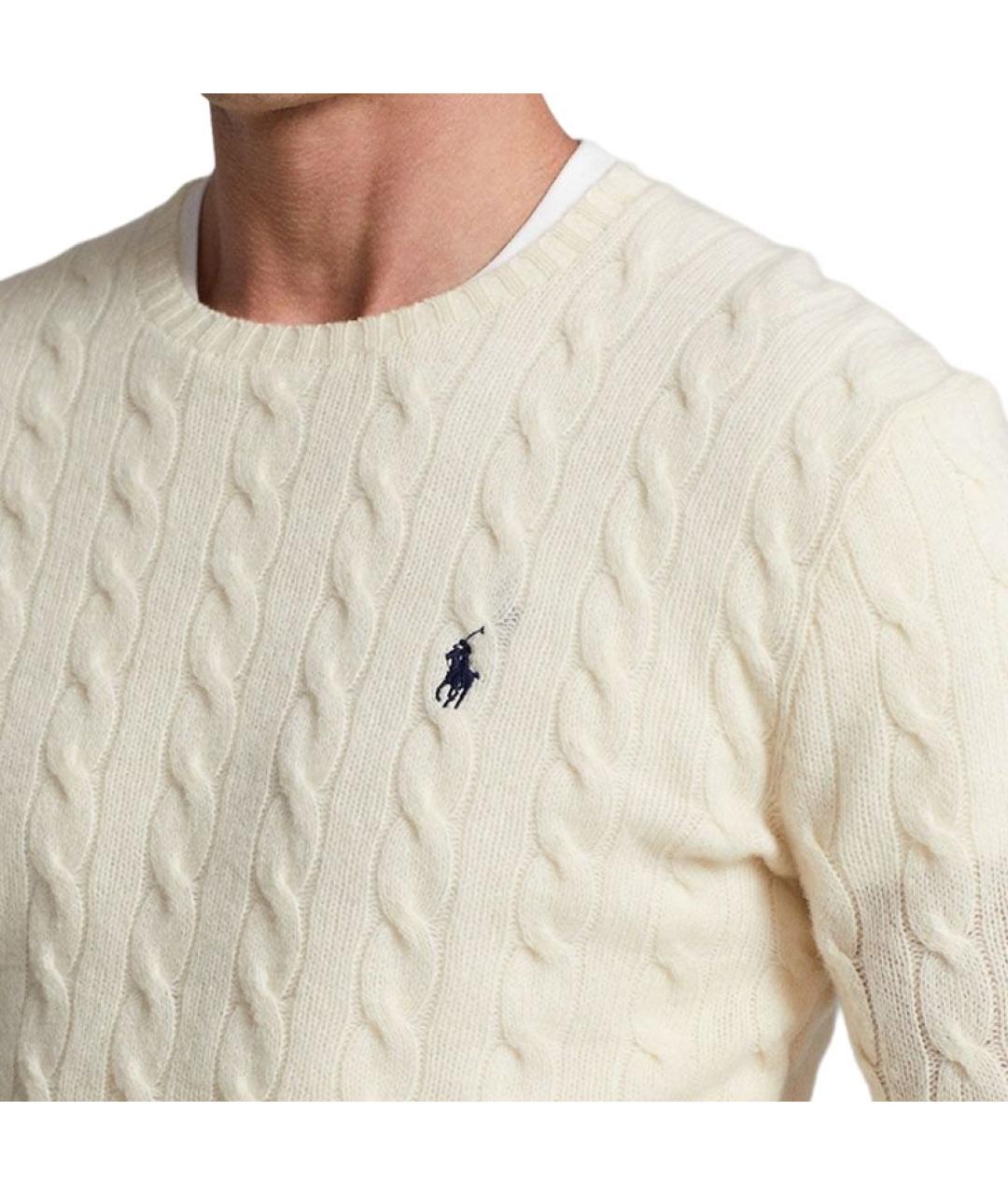 POLO RALPH LAUREN Бежевый джемпер / свитер, фото 5