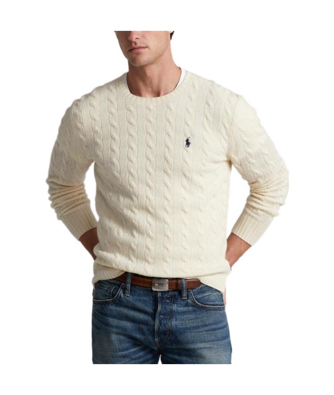 POLO RALPH LAUREN Бежевый джемпер / свитер, фото 3